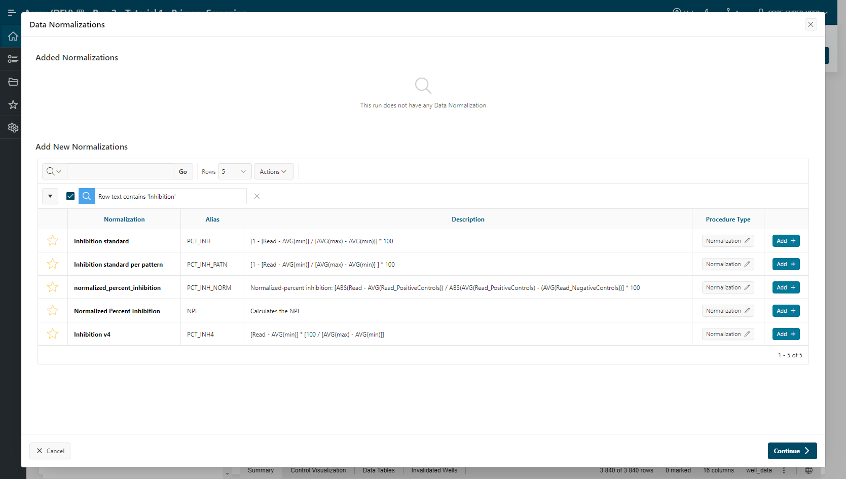 Well Validation step: Add normalization(s)